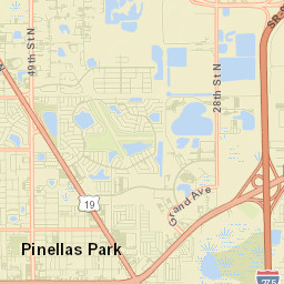 Pinellas Park Street Map