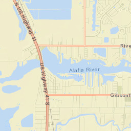 Gibsonton Street Map