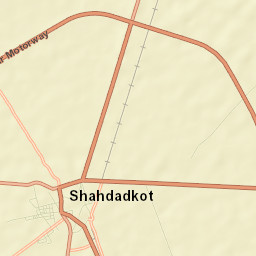 Shahdad Kot Street Map