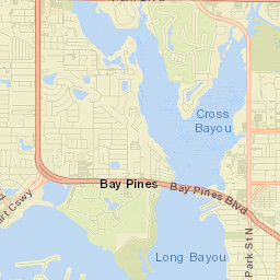 Bay Pines Street Map