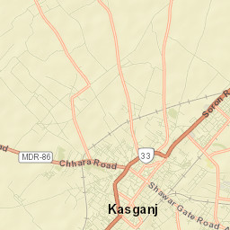 Kasganj Street Map