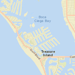 Treasure Island Street Map