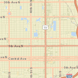 St. Petersburg Street Map