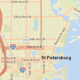 St. Petersburg, Florida Street Map