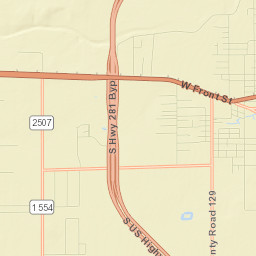 Jim Wells County Street Map