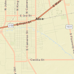 Alice Street Map