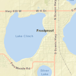 Frostproof Street Map