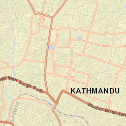 Kathmandu Street Map
