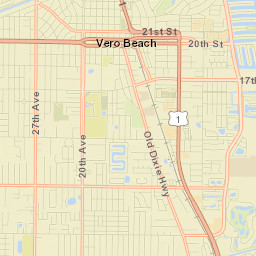 Vero Beach South Street Map