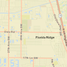 Florida Ridge Street Map