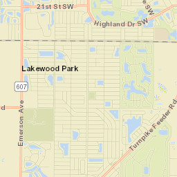 Lakewood Park Street Map
