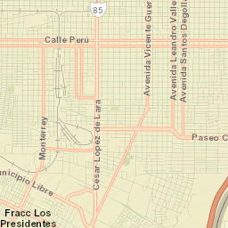 Nuevo Laredo Street Map