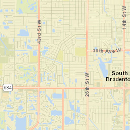 South Bradenton Street Map