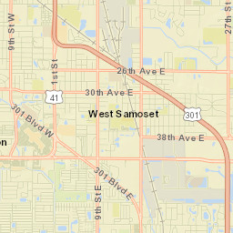 West Samoset Street Map