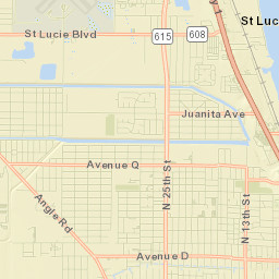 Fort Pierce North Street Map