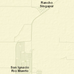 San Ignacio Río Muerto Street Map