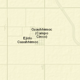 Cuauhtémoc (Campo Cinco) Street Map