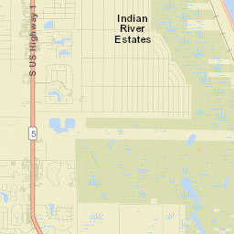 Indian River Estates Street Map