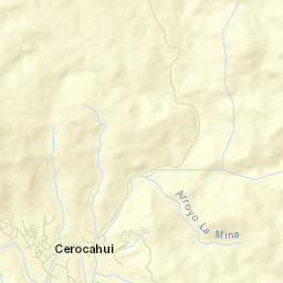 Cerocahui Street Map