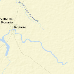 Valle del Rosario Street Map