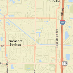 Fruitville Street Map