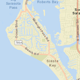 Siesta Key Street Map