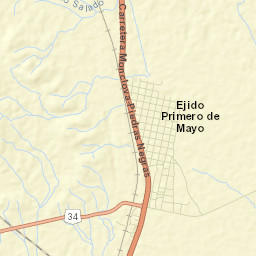 Primero de Mayo Street Map