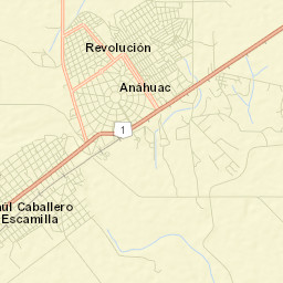 Anáhuac Street Map