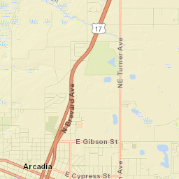 Arcadia Street Map