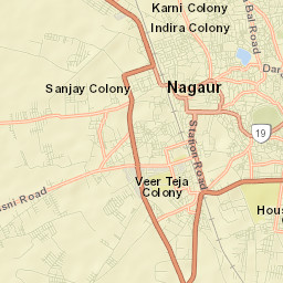 Nagaur Street Map