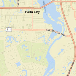 Palm City Street Map