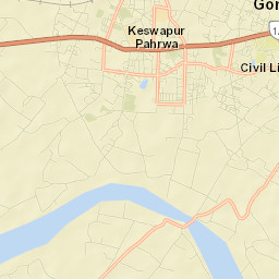 Gonda City Street Map