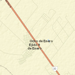 Ocho de Enero Street Map