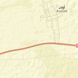 Aoulef Street Map