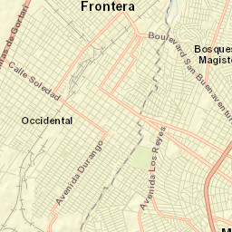 Frontera Street Map
