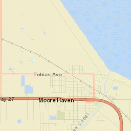 Moore Haven Street Map