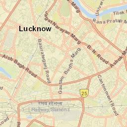 Lucknow Street Map