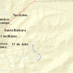 Santa Bárbara Street Map