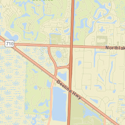 Palm Beach Gardens Street Map