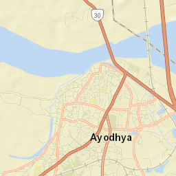 Ayodhya Street Map