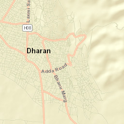 Dharān Street Map