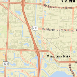 Mangonia Park Street Map