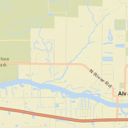 Alva Street Map