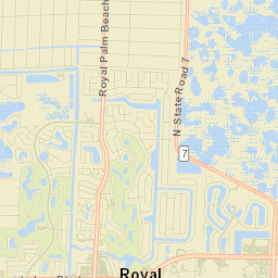 Royal Palm Beach Street Map