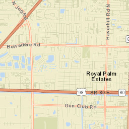 Lake Belvedere Estates Street Map