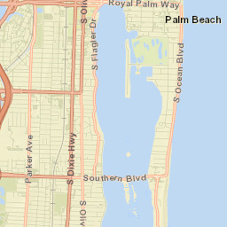 Palm Beach Street Map