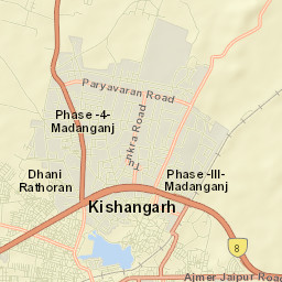 Kishangarh Street Map