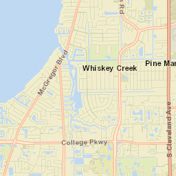 Whiskey Creek Street Map
