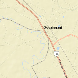 Goshainganj Street Map