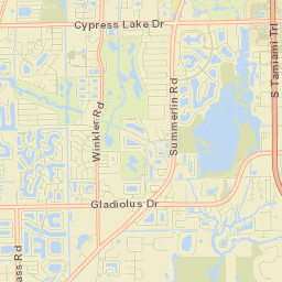 Cypress Lake Street Map